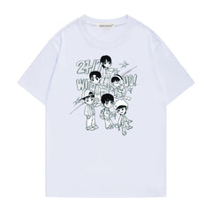 SHINYU TWS Cartoon Short-sleeved T-shirt
