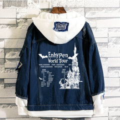 EN- World Tour Fake Two Denim Jacket