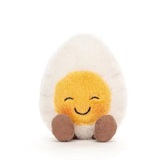 Cute Boiled Egg Emoji Plush Toy
