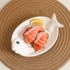 Creative Ceramic Salmon Sushi Plate