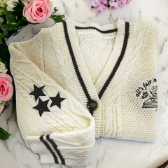 Casual TTPD Star Cardigan Sweater