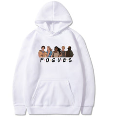 Casual Pogues Print Loose Hoodie