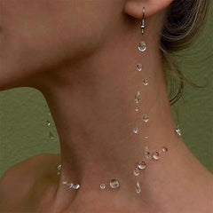 Water Droplet Earrings Necklace