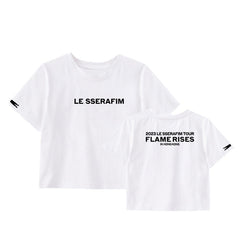 Versatile KPOP Cotton Crew Neck Short Sleeve T-Shirt