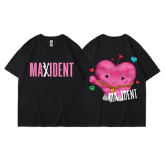 Unisex Lovely Kpop Pattern Loose Short Sleeve T-Shirt