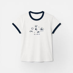 JK Logo Round Neck Short-sleeved T-shirt