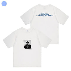 Unisex Kpop SEVEN Printed Short-sleeved T-shirt