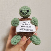 Positive Turtle Crochet Doll