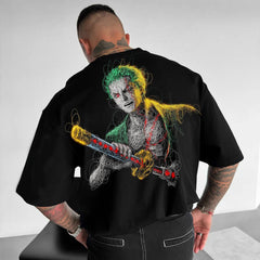 Unisex Casual Anime Luffy Zoro T-shirt