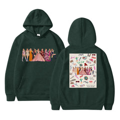 Women's Taylor Print Loose Pullover Hoodie