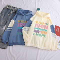 Lovely Girls JIMIN SUGA Loose Casual Hoodie