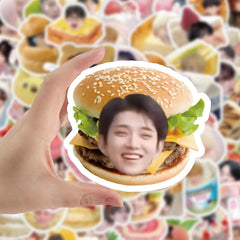 Seventeen Food Cartoon Stickers