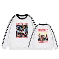 KPOP BEAUTIFUL CHAOS Round Neck Pullover Sweatshirt