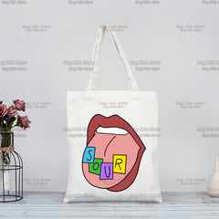 Olivia Printed Canvas Shoulder Tote Bag