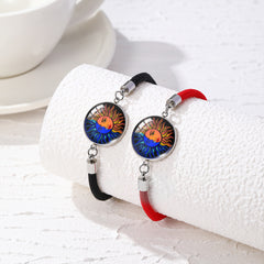 Sun and Moon Luminous Hand Rope Couple Bracelet