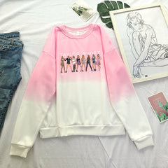 Taylor 1989 Gradient Color Crew Neck Sweatshirt