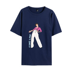 Unisex Graphic Print Round Neck Short Sleeve T-shirt