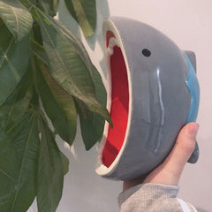 3D Shark Attack Bowl Ceramic