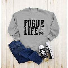 Women's POGUE LIFE Letter Pullover Sweatshirt