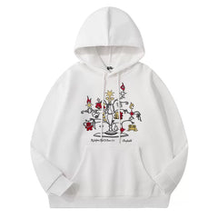 Ryujin Graphic Printed Loose Pullover Hoodie