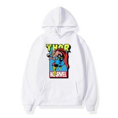 Unisex Casual Thor Graphic Printed Loose Hoodie