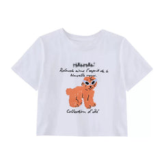 Versatile Wonyoung Graphic Cotton T-shirt