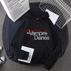 Unisex TVD Graphic Printed Casual Hoodie