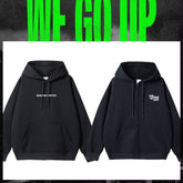 Unisex Kpop Letter Printed Hoodie Jacket