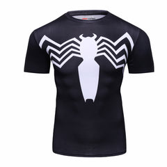 Men's 3D Spider Fitness Sports Elastic T-shirt