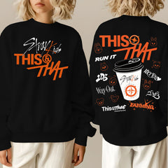 SKZ This & That Tracklist Print Crew Neck Sweatshirt