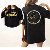 Casual Kpop Letter Printed Short Sleeve T-shirt