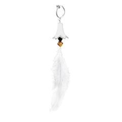 Unique Game Long Feather Pendant Earrings
