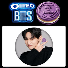 BANGTAN Oreo Tinplate Badge Mirror Keychain
