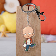 Saitama Anime Transparent Keychain