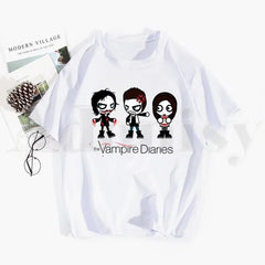 Girls' Damon Salvatore Print T-shirt