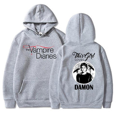 Women's TVD Graphic Printed Loose Hoodie