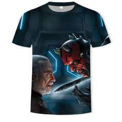 Trendy Men's Comic Digital Print Short Sleeve T-shirt