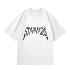 KPOP Album Logo Black and White T-shirt