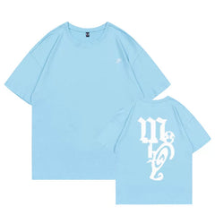 YEJI Lia RYUJIN Motto Round Neck Cotton T-shirt