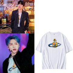 Seung-min Hyun-jin Cotton Printed T-Shirt