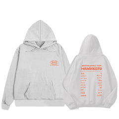 KPOP MANIFESTO Print Casual Hoodie
