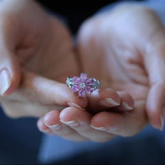 Pink Cherry Blossom Ring