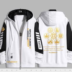 Unisex Leisure Game Zip Up Hooded Jacket