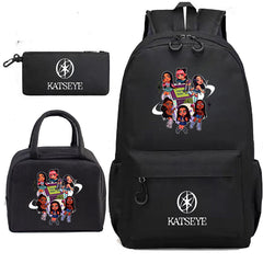 Katseye Print Backpack Pencil Case Lunch Bag Three-piece