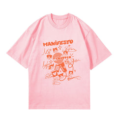 KPOP MANIFESTO Graphic Short-sleeved Shirt