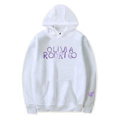 Unisex Olivia Letter Printed Casual Hoodie