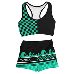 Women's Anime 3d Print Sports Vest Shorts Set