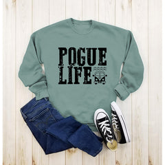 Women's POGUE LIFE Letter Pullover Sweatshirt