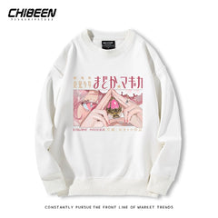 Trendy Anime Crew Neck Sweatshirt
