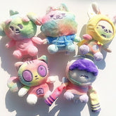 KPOP Colorful Tie-dye Dolls Keychain Pendant